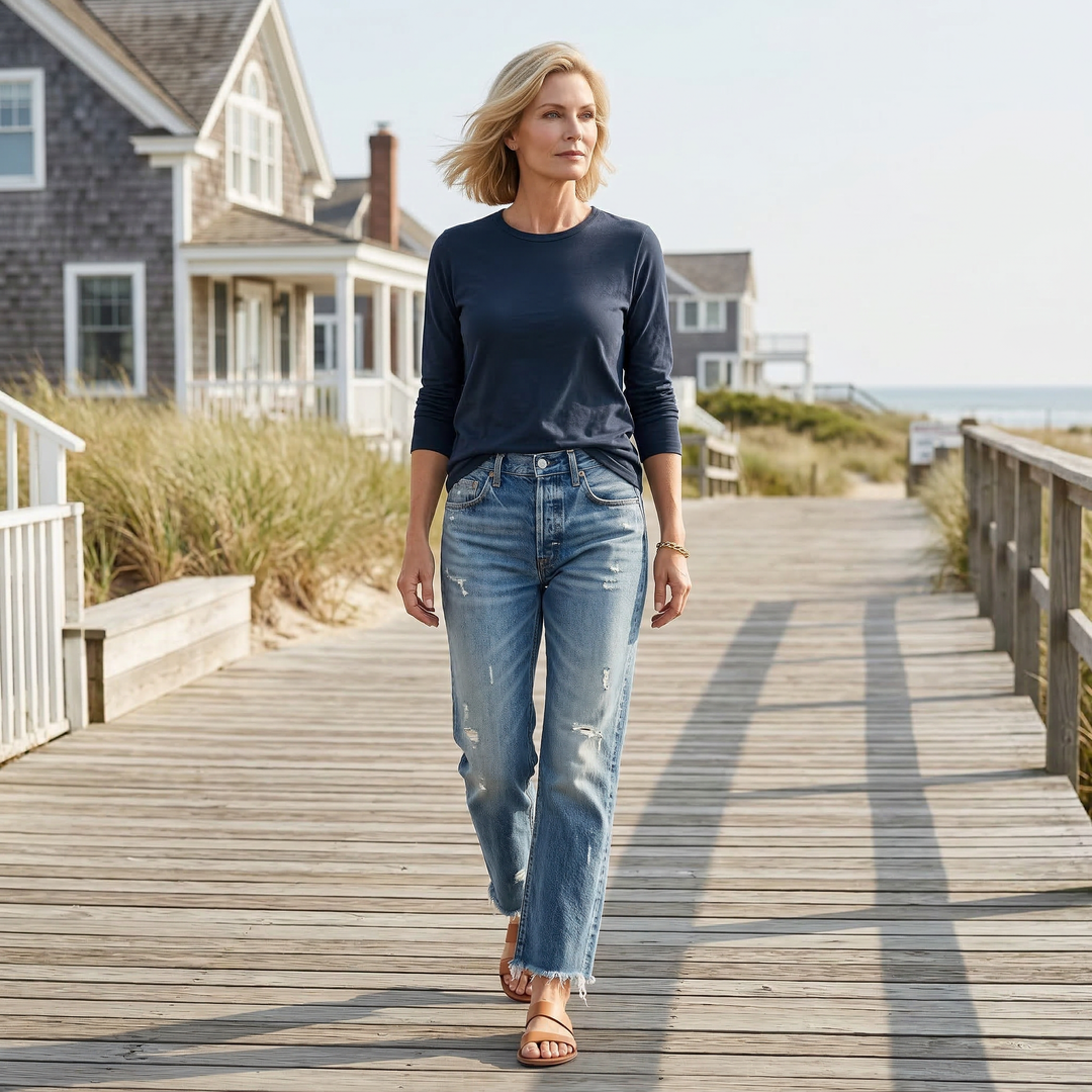Danice - Elegant Cropped Jeans