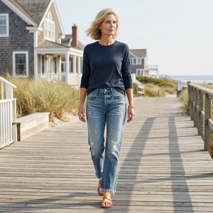 Danice - Elegant Cropped Jeans