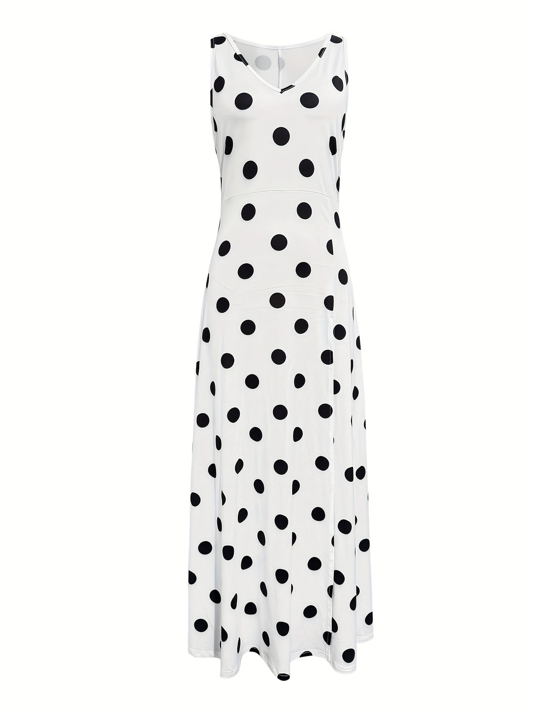 SCARLETT™ - Elegant Polka Dot Maxi Split Dress