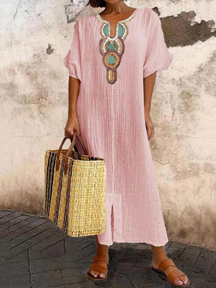 Drune | Kaftan Dress with Ethnic Accent