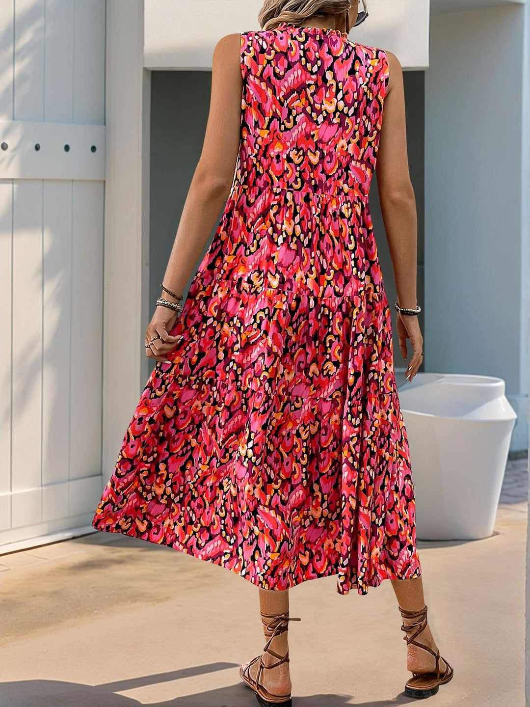 Floriva™ - Breezy A-Line Midi Dress