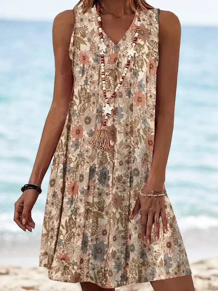 Maeve | Vintage Floral Sleeveless Sundress