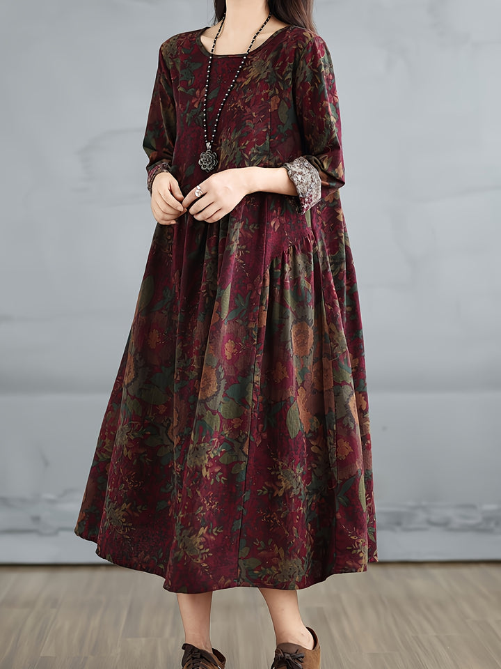Velmira™ - Retro Linen Maxi Dress