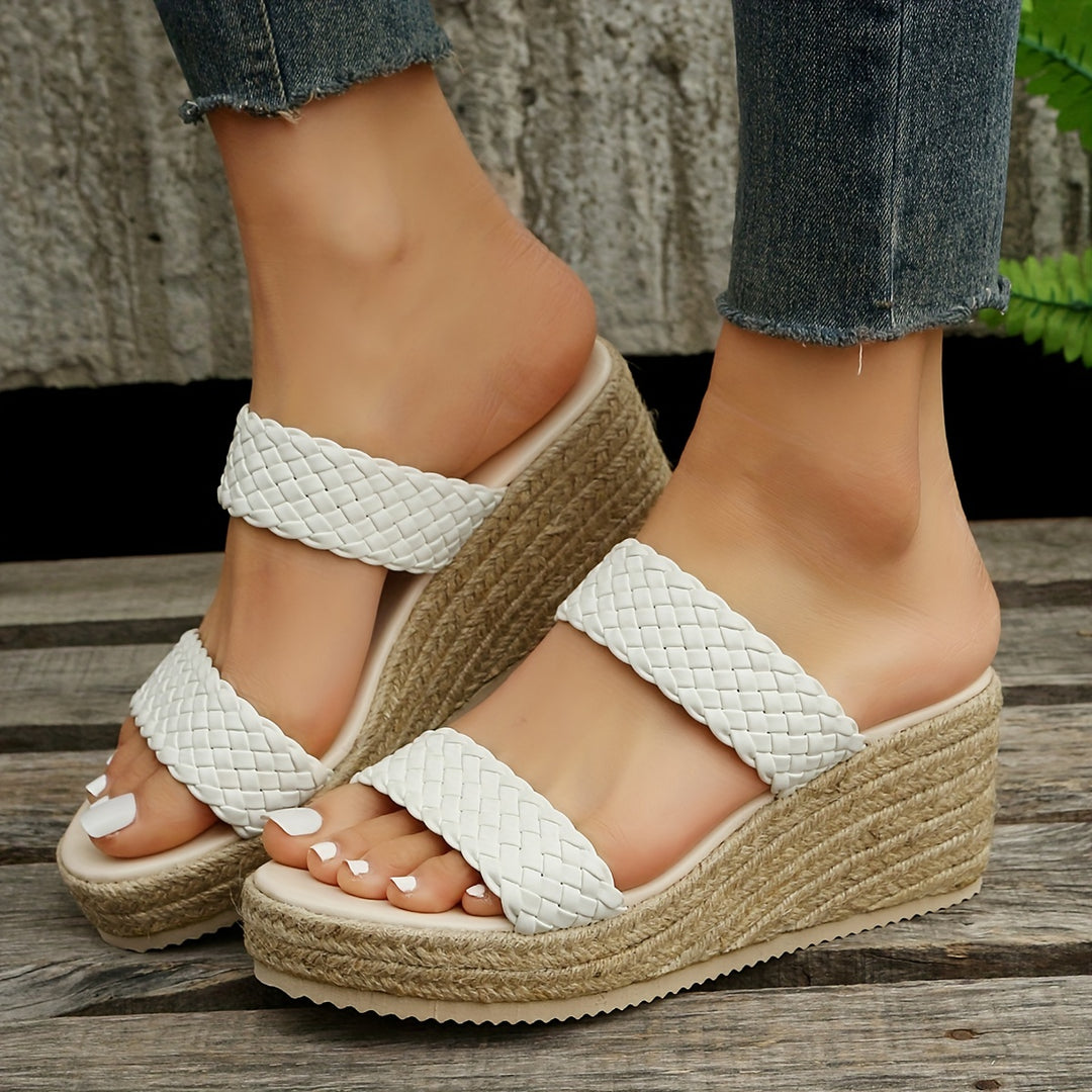 Ivy™ | Platform Wedge Slippers
