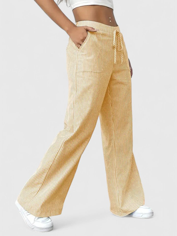 Dominique | Linen Wide-Leg Pants