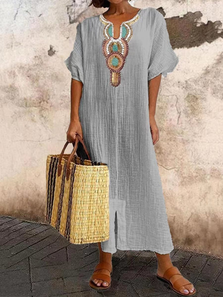 Drune | Kaftan Dress with Ethnic Accent