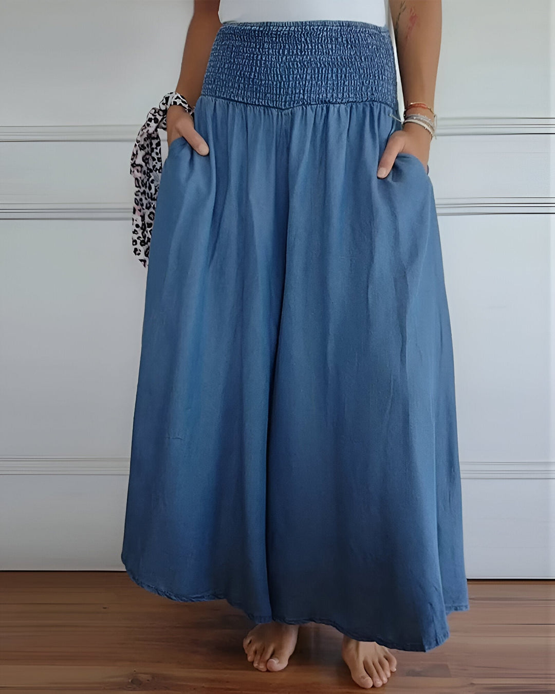 Alva | Linen Pants with Elastic Waistband