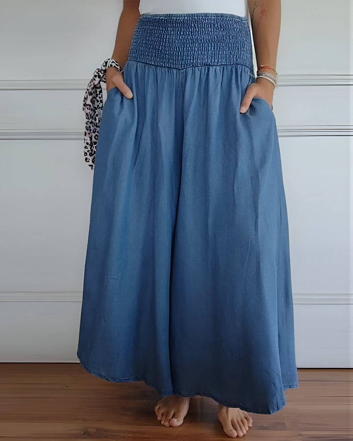 Alva | Linen Pants with Elastic Waistband