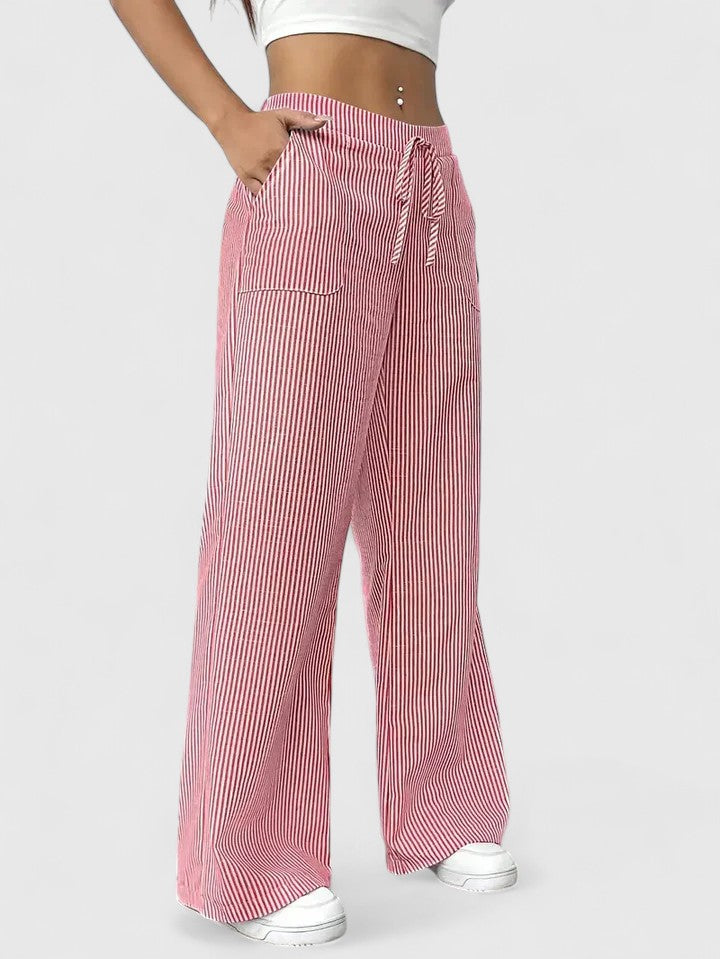 Dominique | Linen Wide-Leg Pants