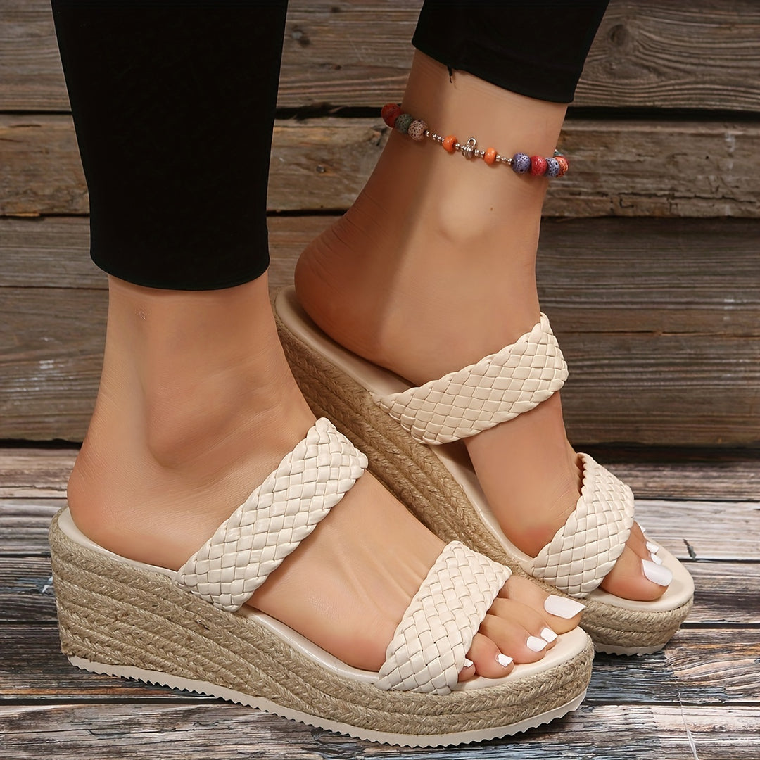 Ivy™ | Platform Wedge Slippers