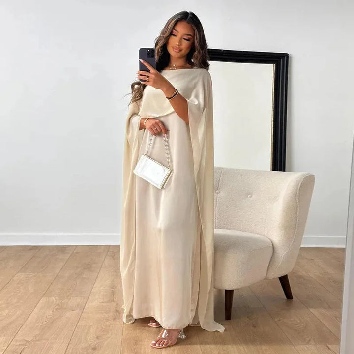 Clementine | Cape Maxi Wedding Guest Dress