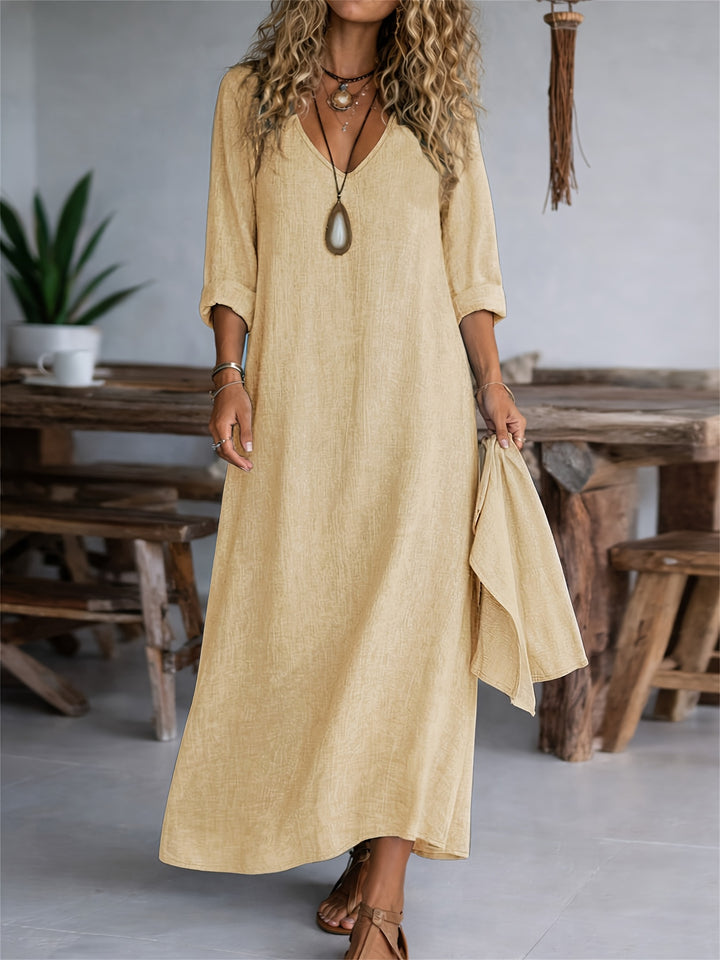 Sorella™ - Relaxed V-Neck Maxi Dress