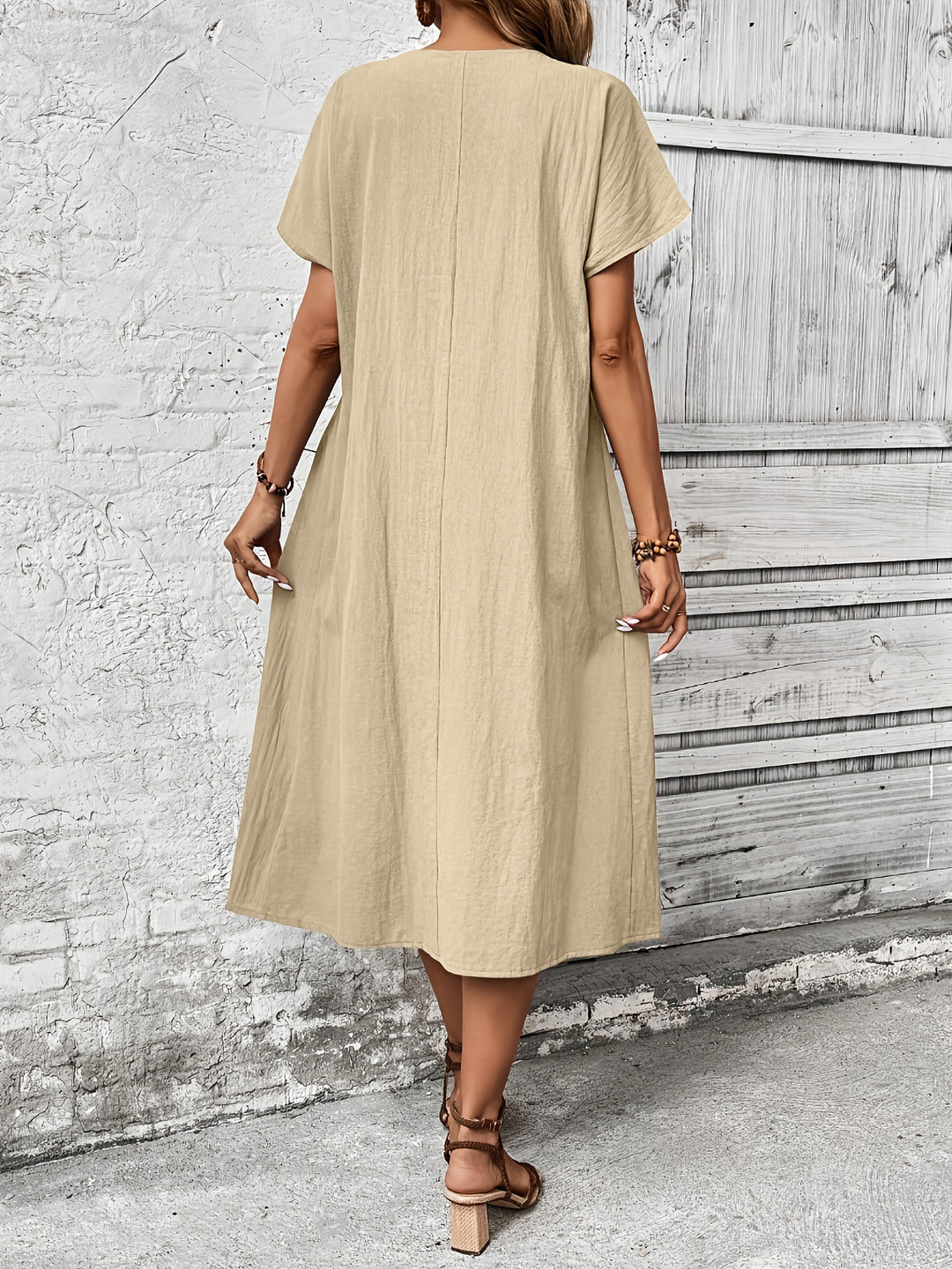 Serlina™ - Retro Pleated Midi Dress
