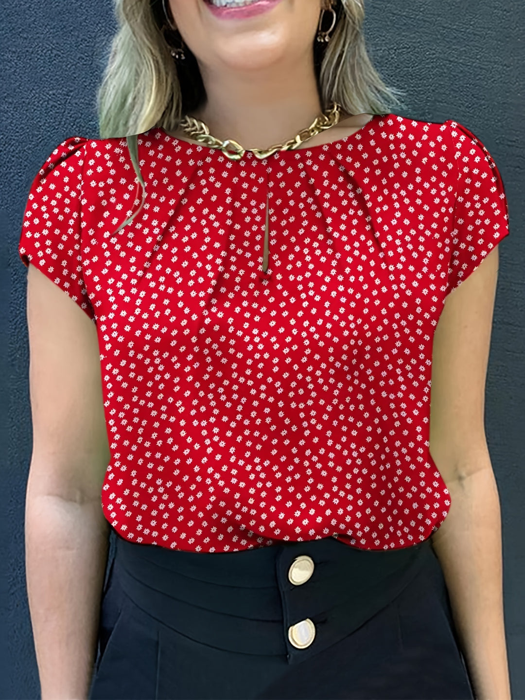 STELLA™ - Elegant Polka Dot Everyday Blouse