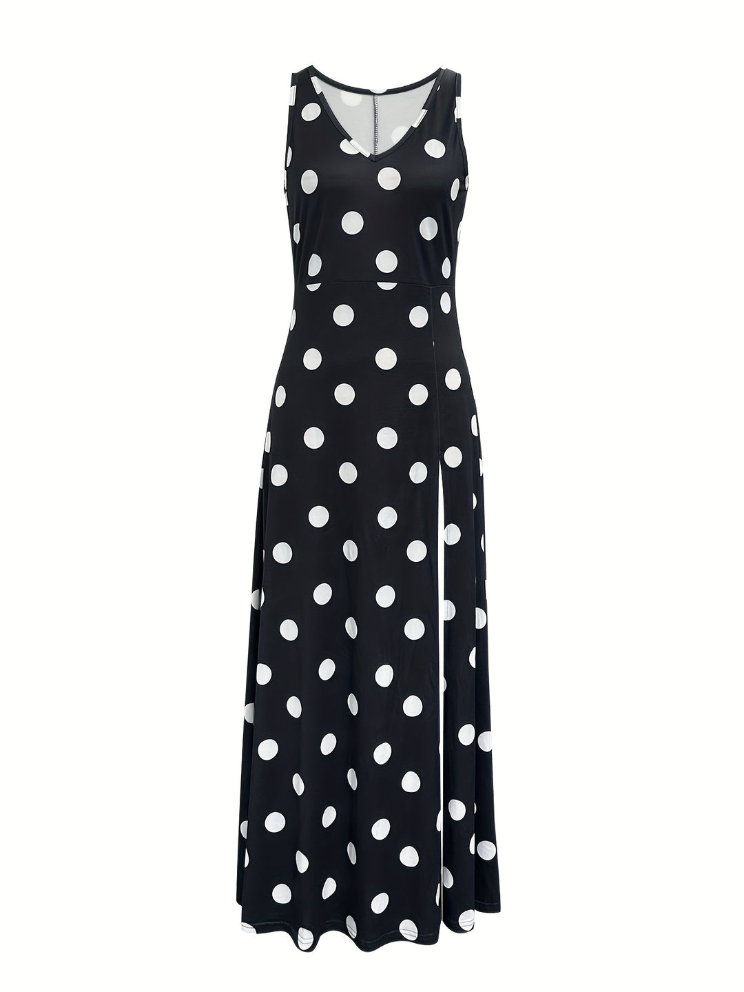 SCARLETT™ - Elegant Polka Dot Maxi Split Dress