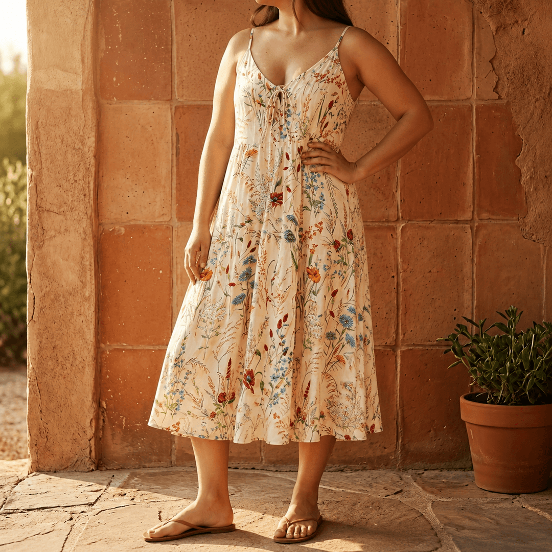 Floressa™ – Wildflower A Line Midi Sundress