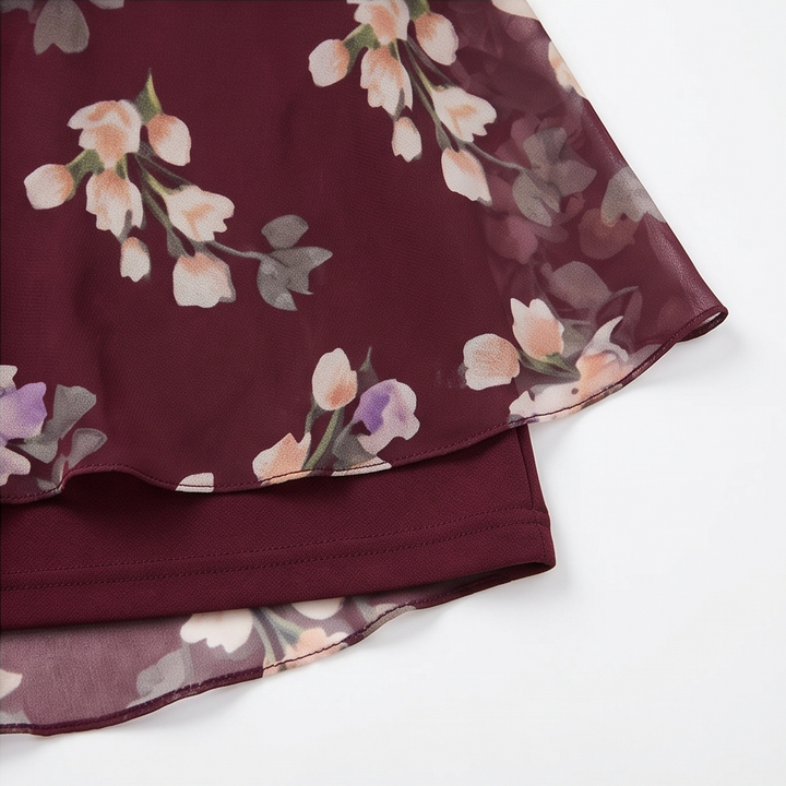 Florevia™ – Elegant Overlay Sheath Dress