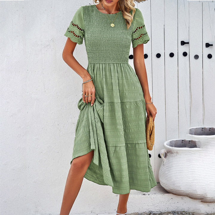 Marina | Romantic Smocked Midi Dress