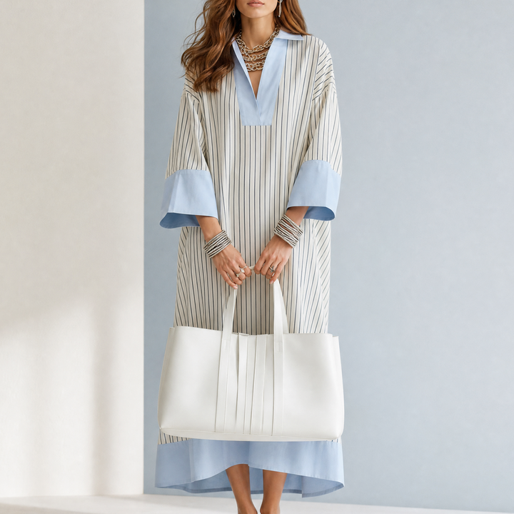 Florene™ – Lightweight Striped Midi Dress