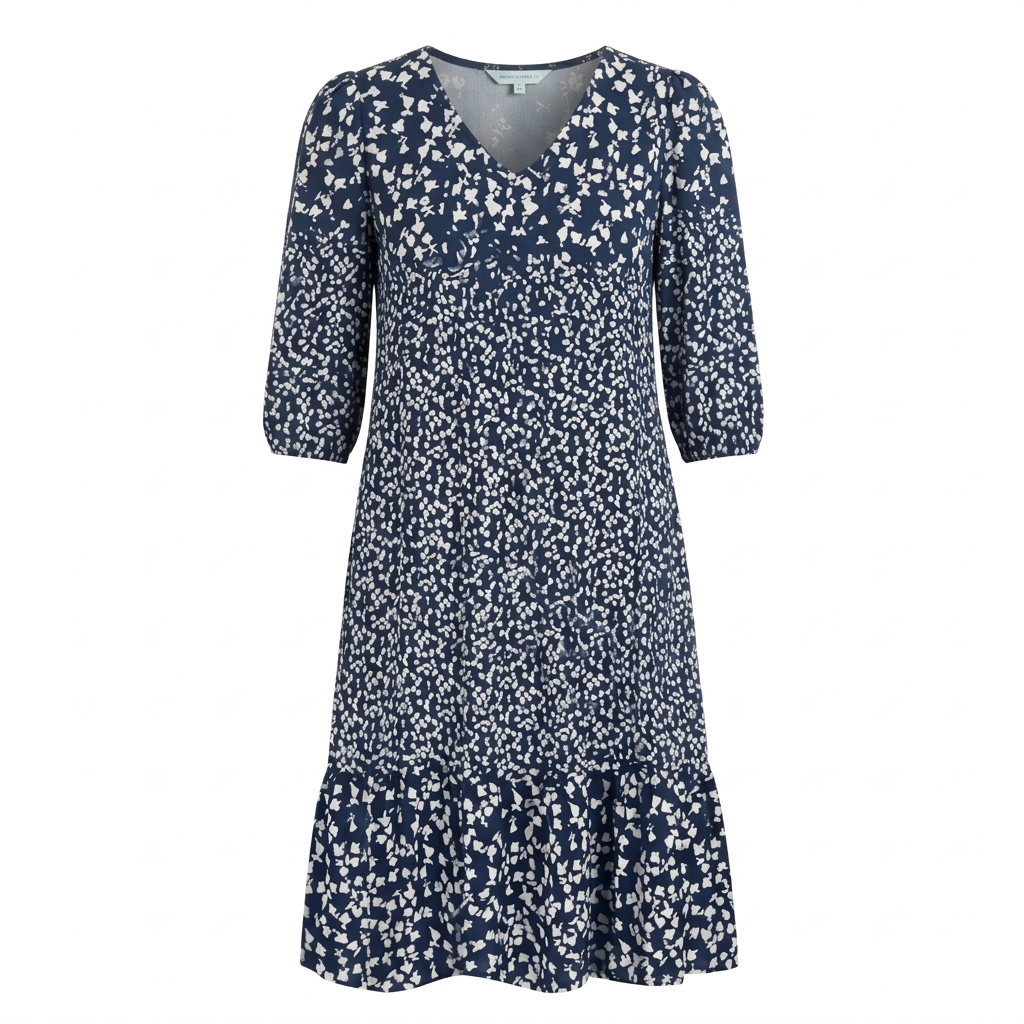Bellora™ – Breezy Floral Midi with Ruffle Hem