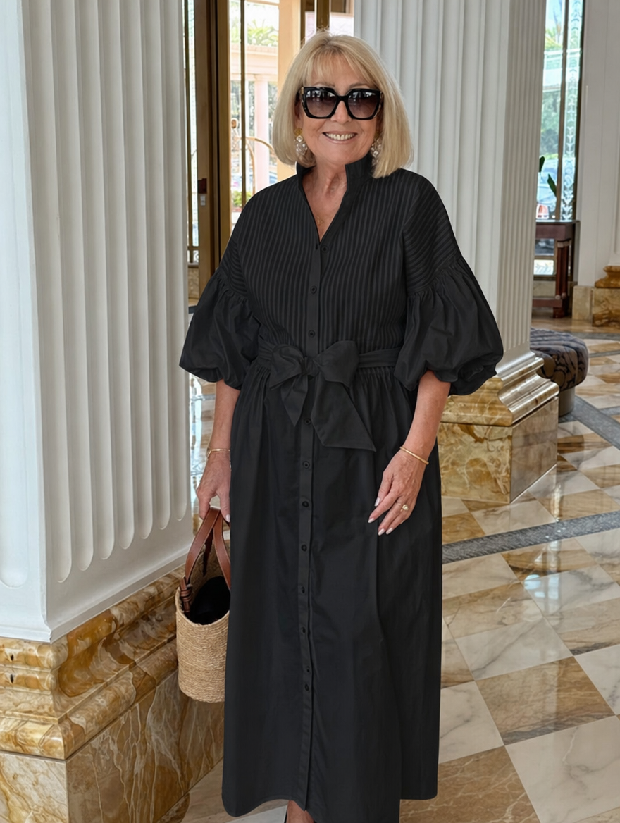 Juliet™ Pleated Belted Dress