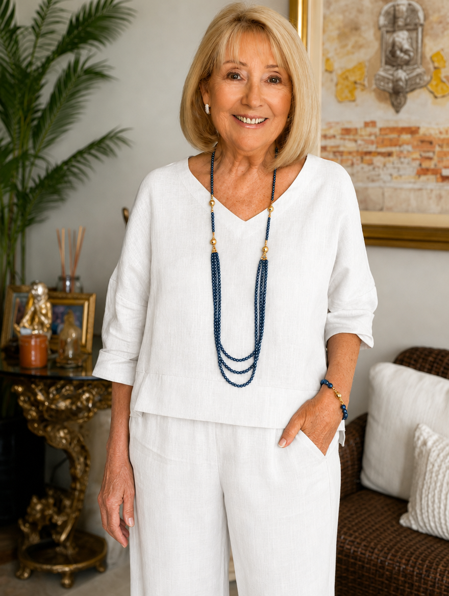 Bella™ Cotton Linen Blouse