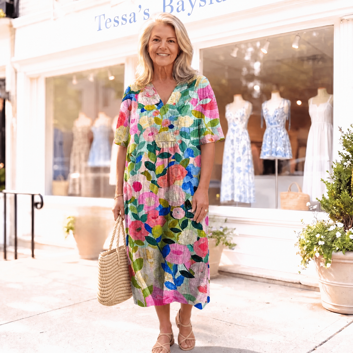 Margaret | Breezy Floral Beach Dress
