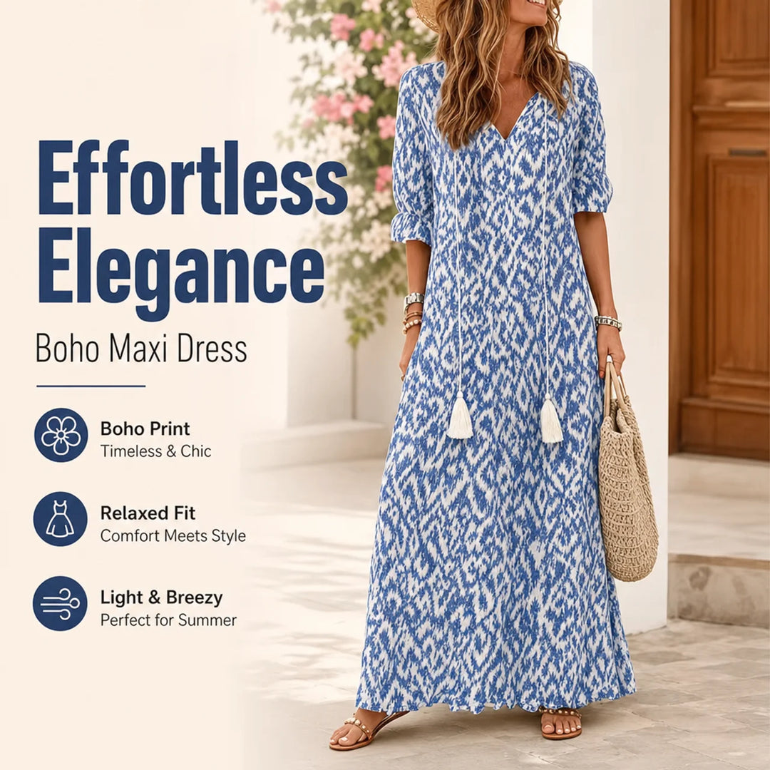 Beatrice - Flattering Maxi Boho Dress