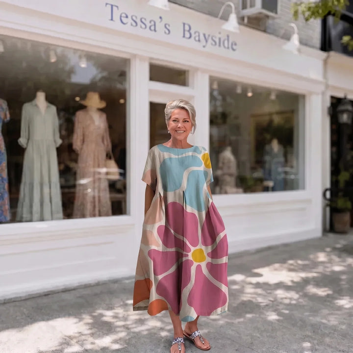 Claire | Bohemian Floral Print Dress