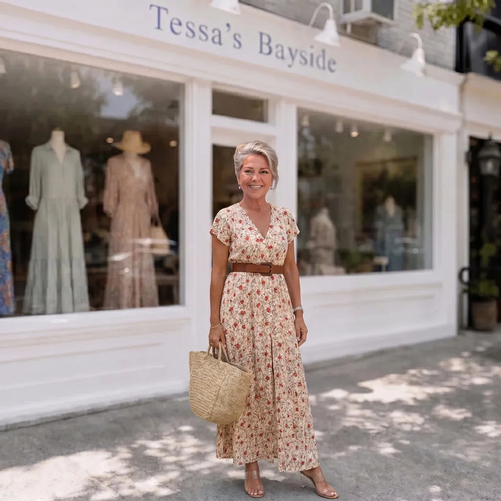 Sienna | Airy Boho Maxi Dress — Comes With Belt