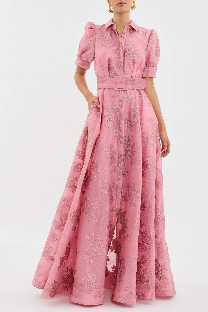 Maya | Puff Sleeve Wedding Guest Dress