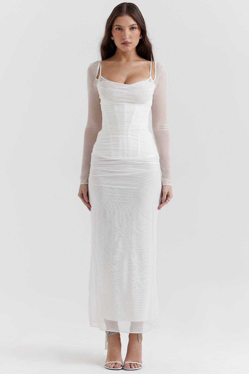 Nora | Long Sleeve Maxi Wedding Guest Dress