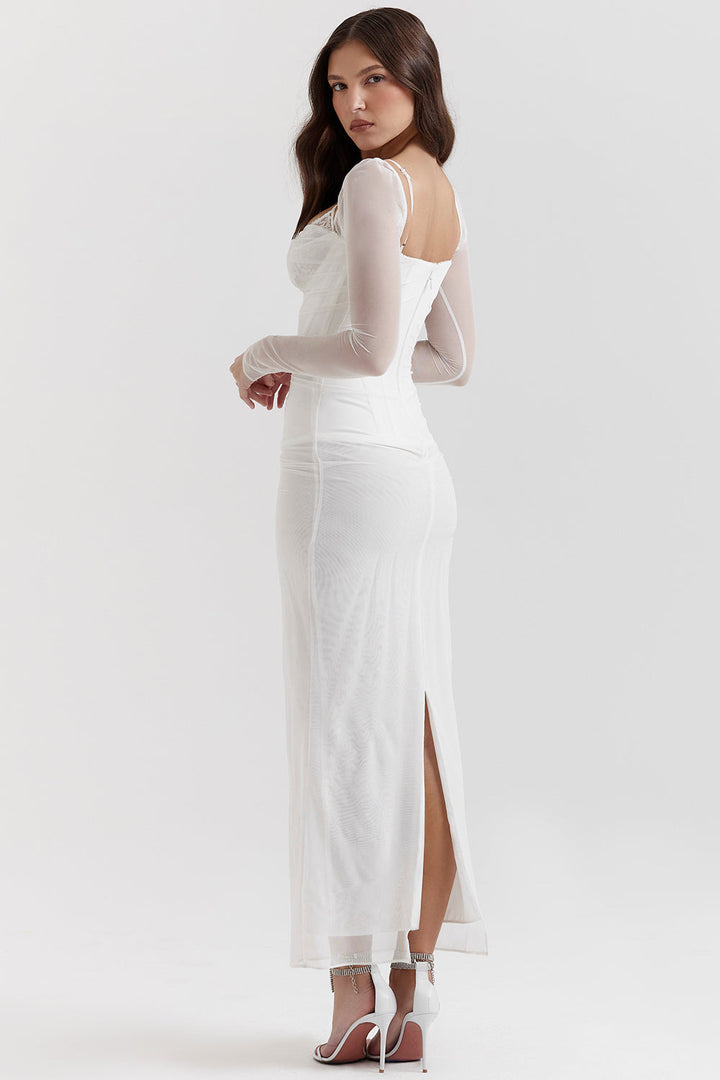 Nora | Long Sleeve Maxi Wedding Guest Dress