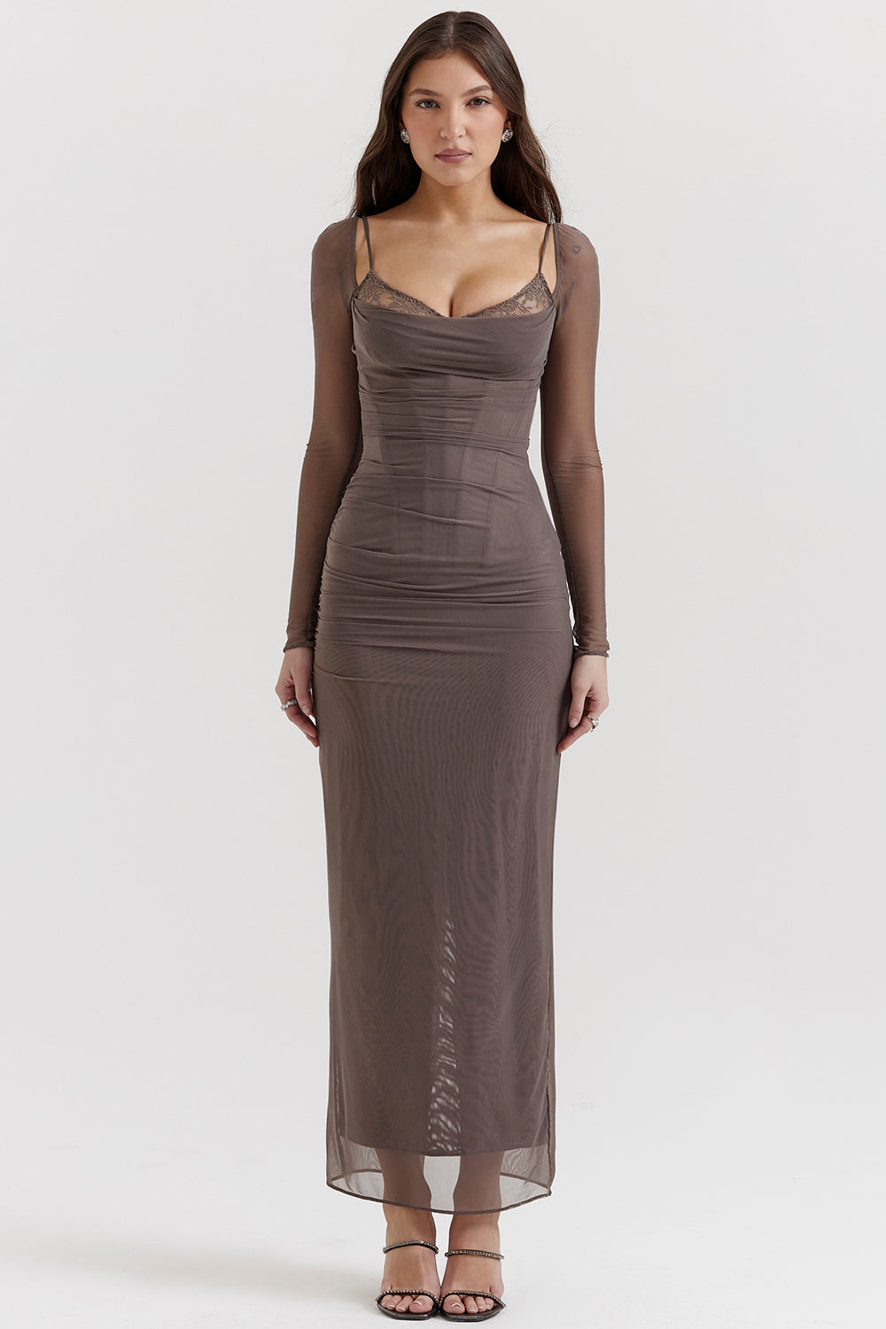 Nora | Long Sleeve Maxi Wedding Guest Dress