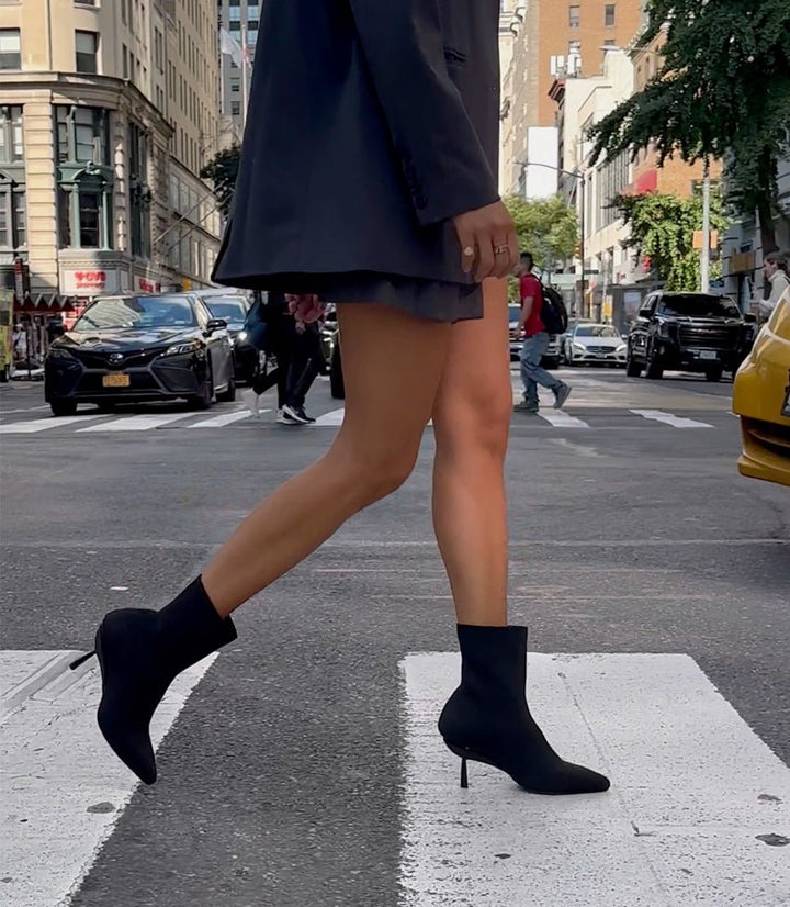 Knit Boots in Black