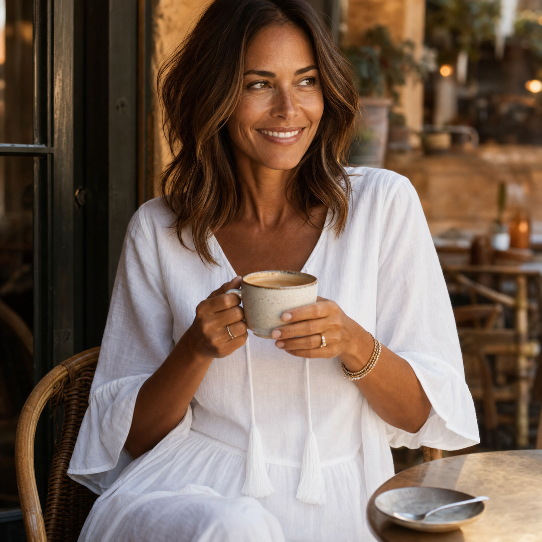 Solera™ – Breezy V-Neck Cotton Dress