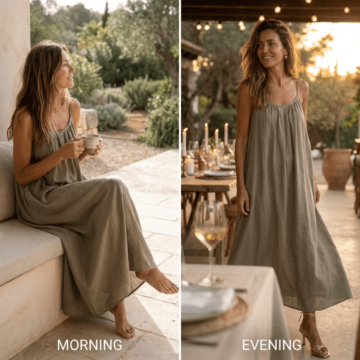 Soleia™ Flowy Open Back Summer Maxi Dress