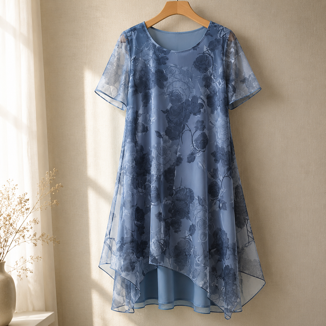 Florenza™ – Layered Chiffon Floral Dress