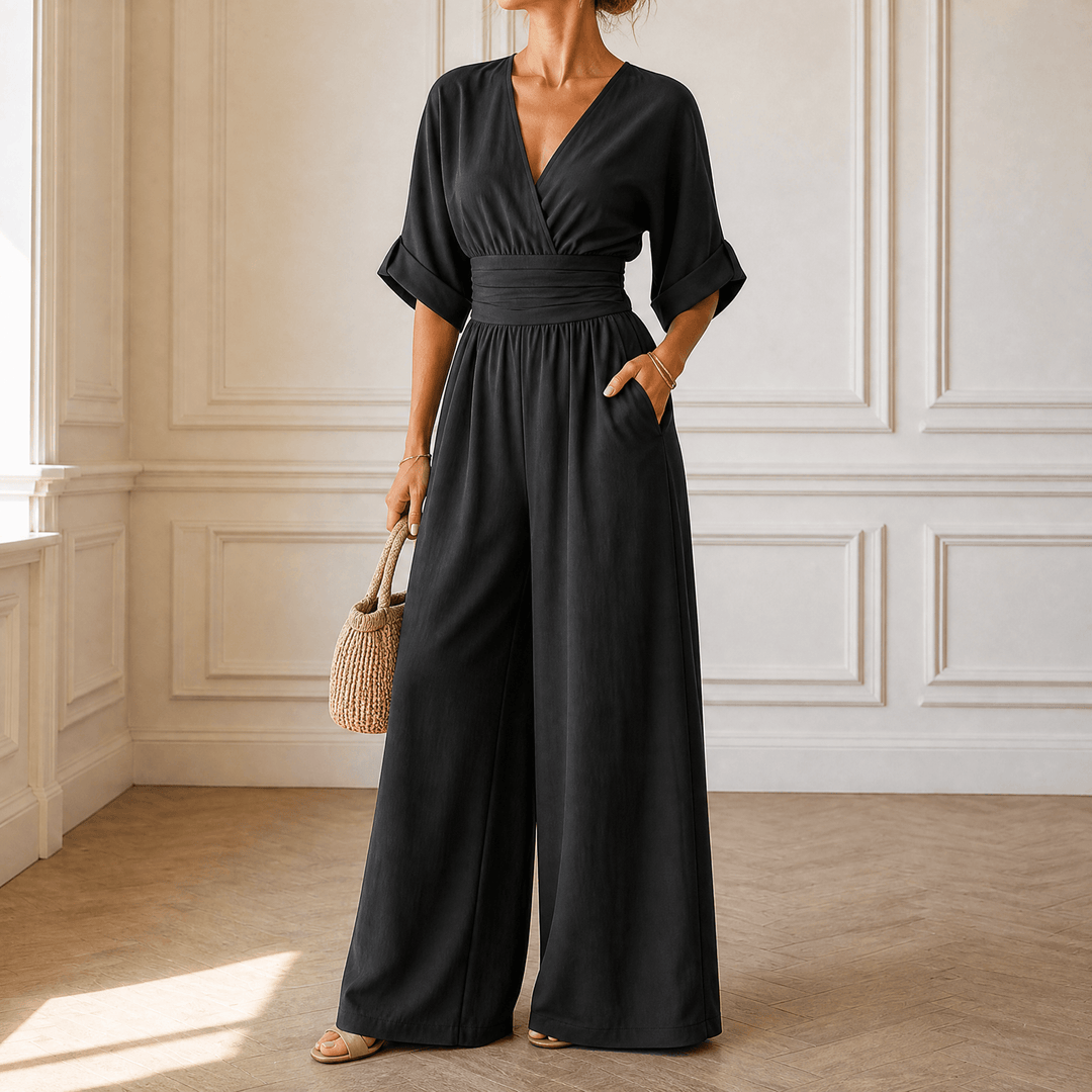 Olyara™ – Elegant Wrap Jumpsuit
