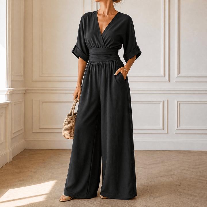 Olyara™ – Elegant Wrap Jumpsuit