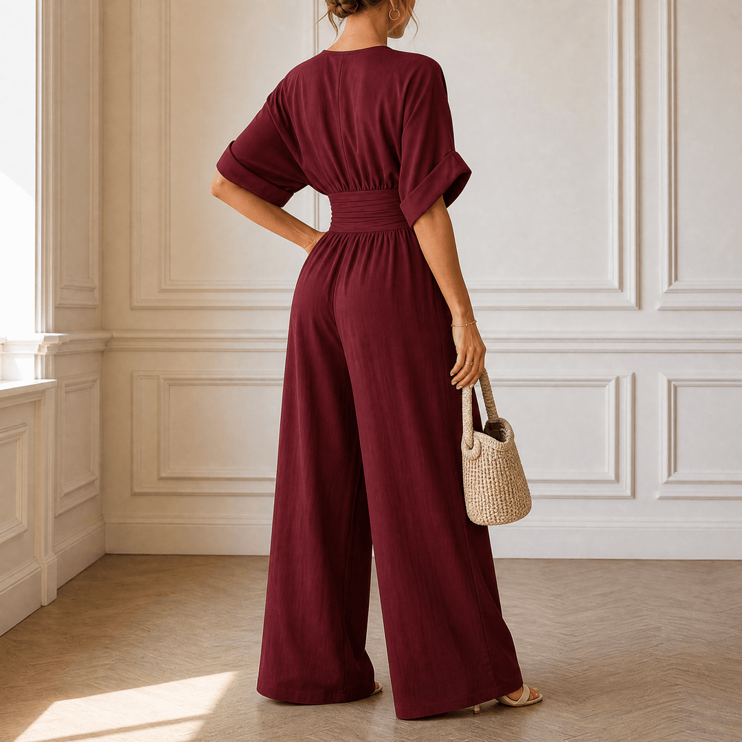 Olyara™ – Elegant Wrap Jumpsuit