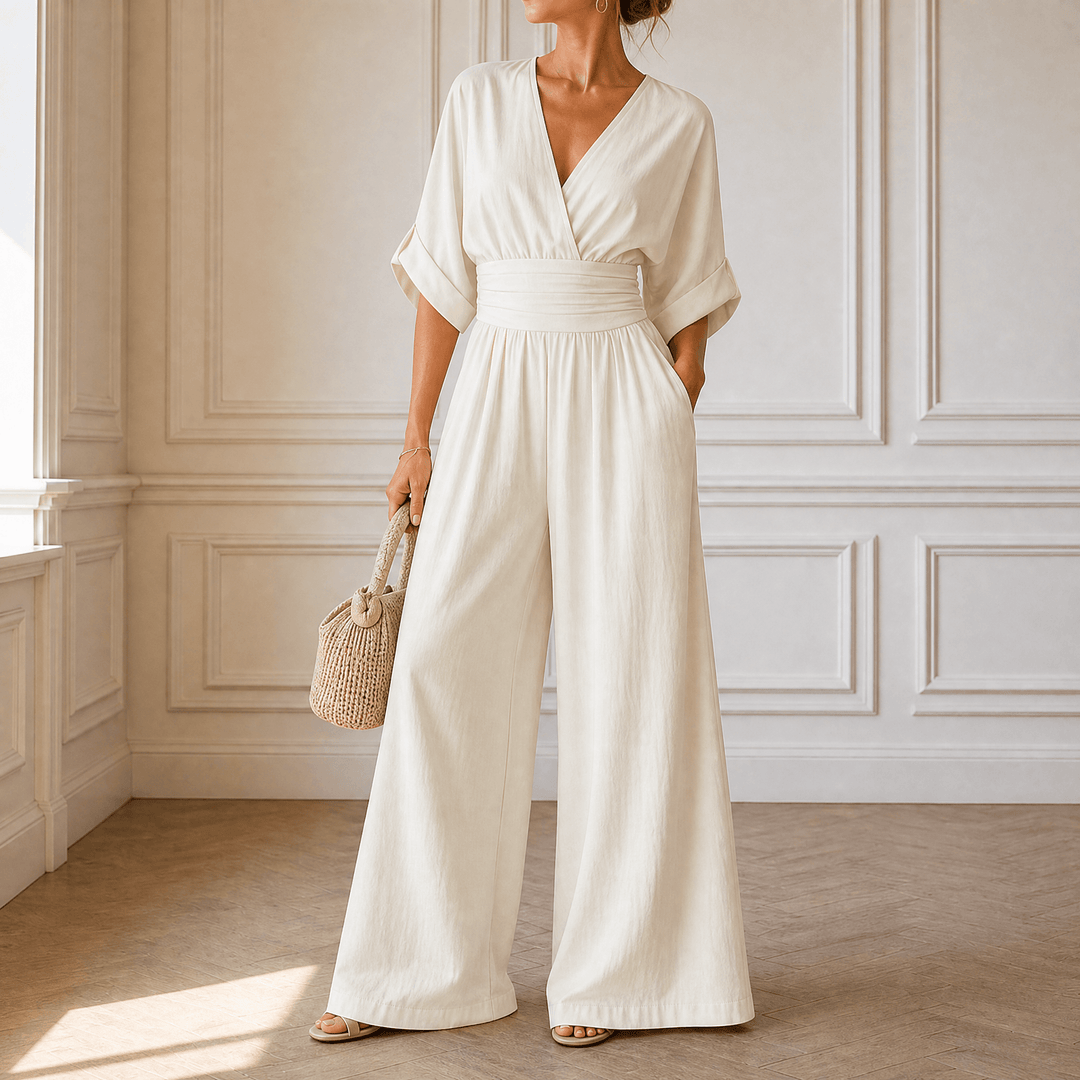 Olyara™ – Elegant Wrap Jumpsuit