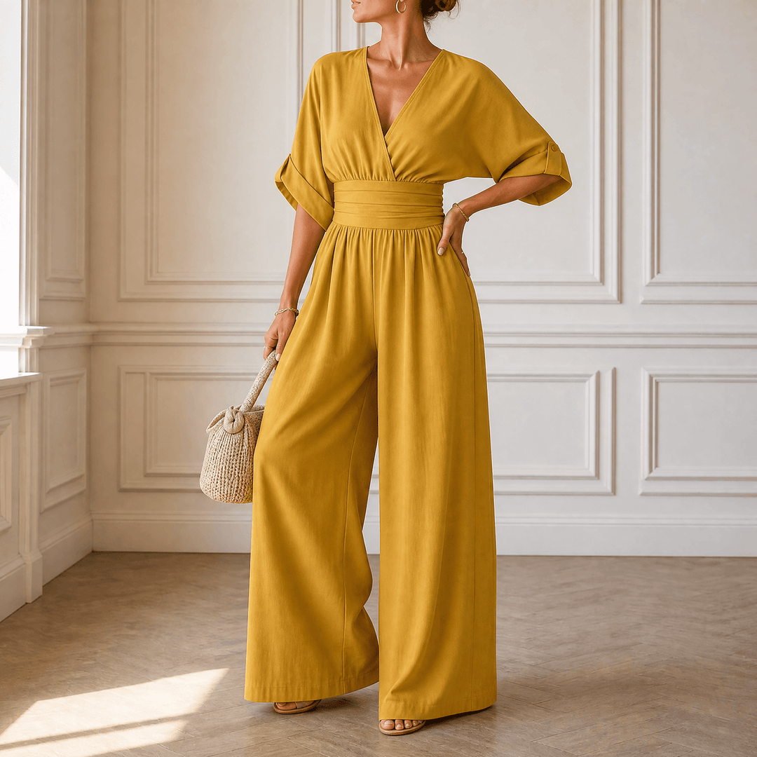 Olyara™ – Elegant Wrap Jumpsuit