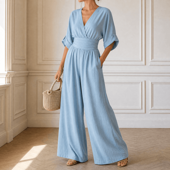 Olyara™ – Elegant Wrap Jumpsuit