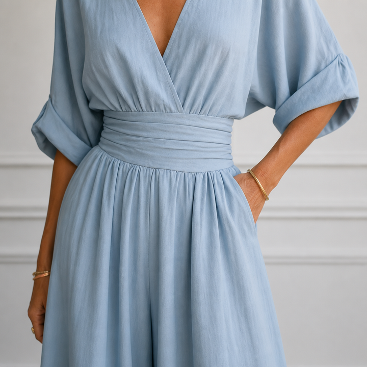 Olyara™ – Elegant Wrap Jumpsuit