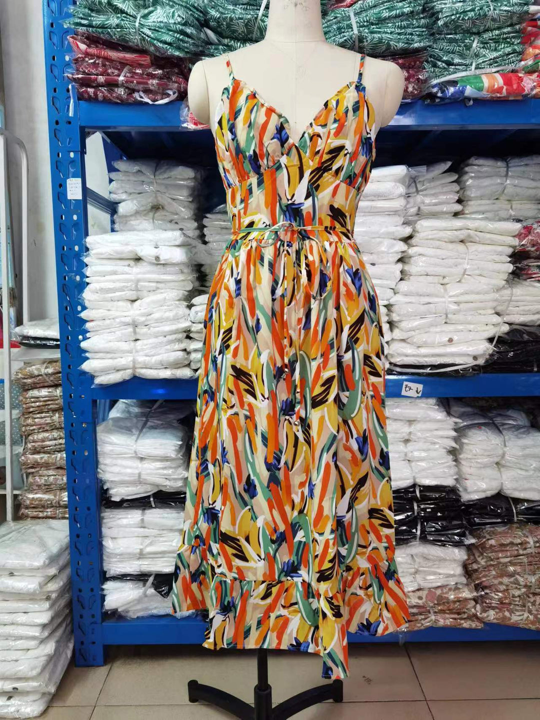 Elodie | Whimsical Abstract Printed Dress