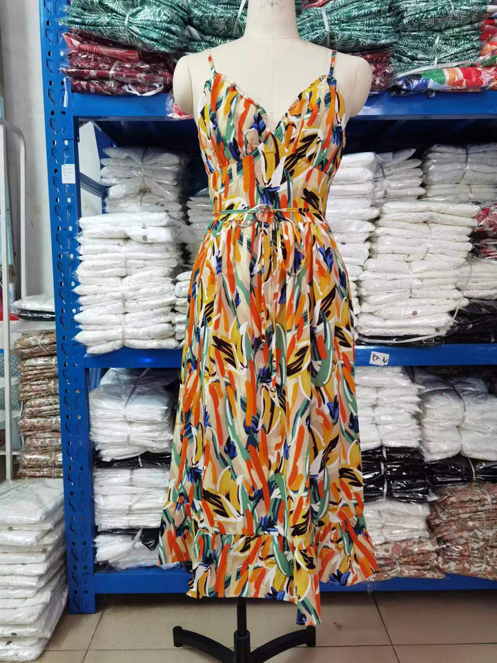 Elodie | Whimsical Abstract Printed Dress