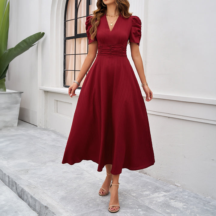 Aveline | Elegant Puff-Sleeve Dress