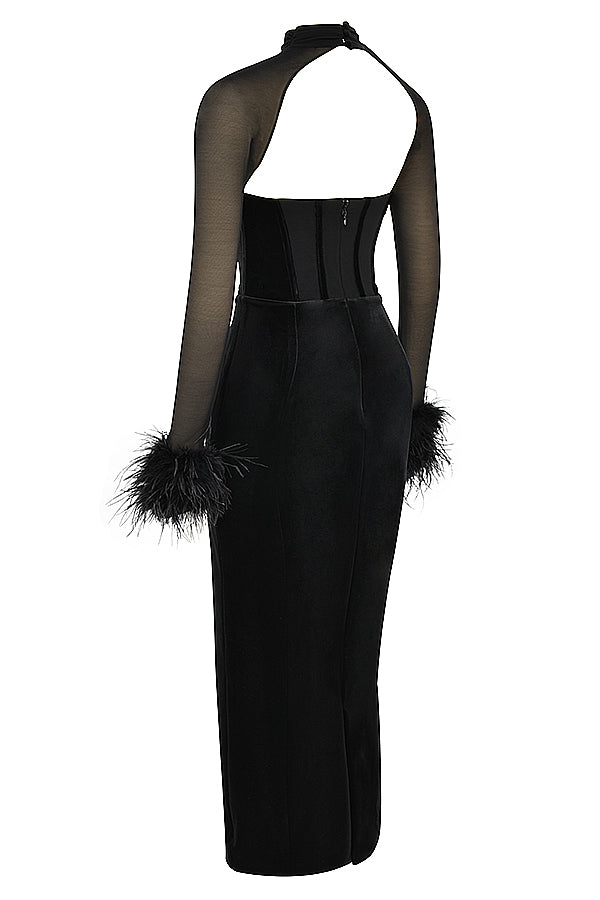 Bryher | Velvet Corset Wedding Guest Dress