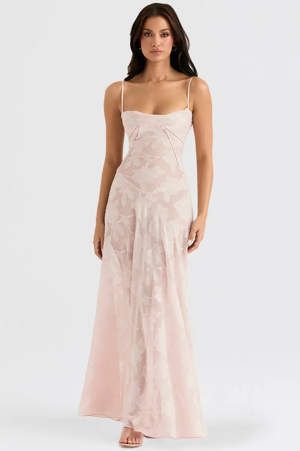 Gretchen | Open-Back Maxi Wedding Guest Dress